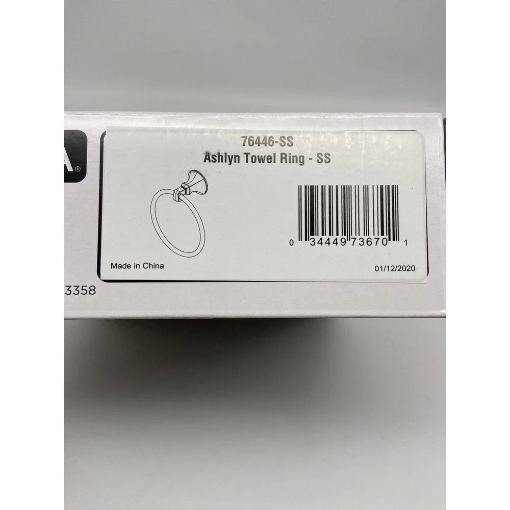 Delta Ashlyn Towel Ring Stainless Steel Wall Mount Bathroom Hardware 76446-SS‎